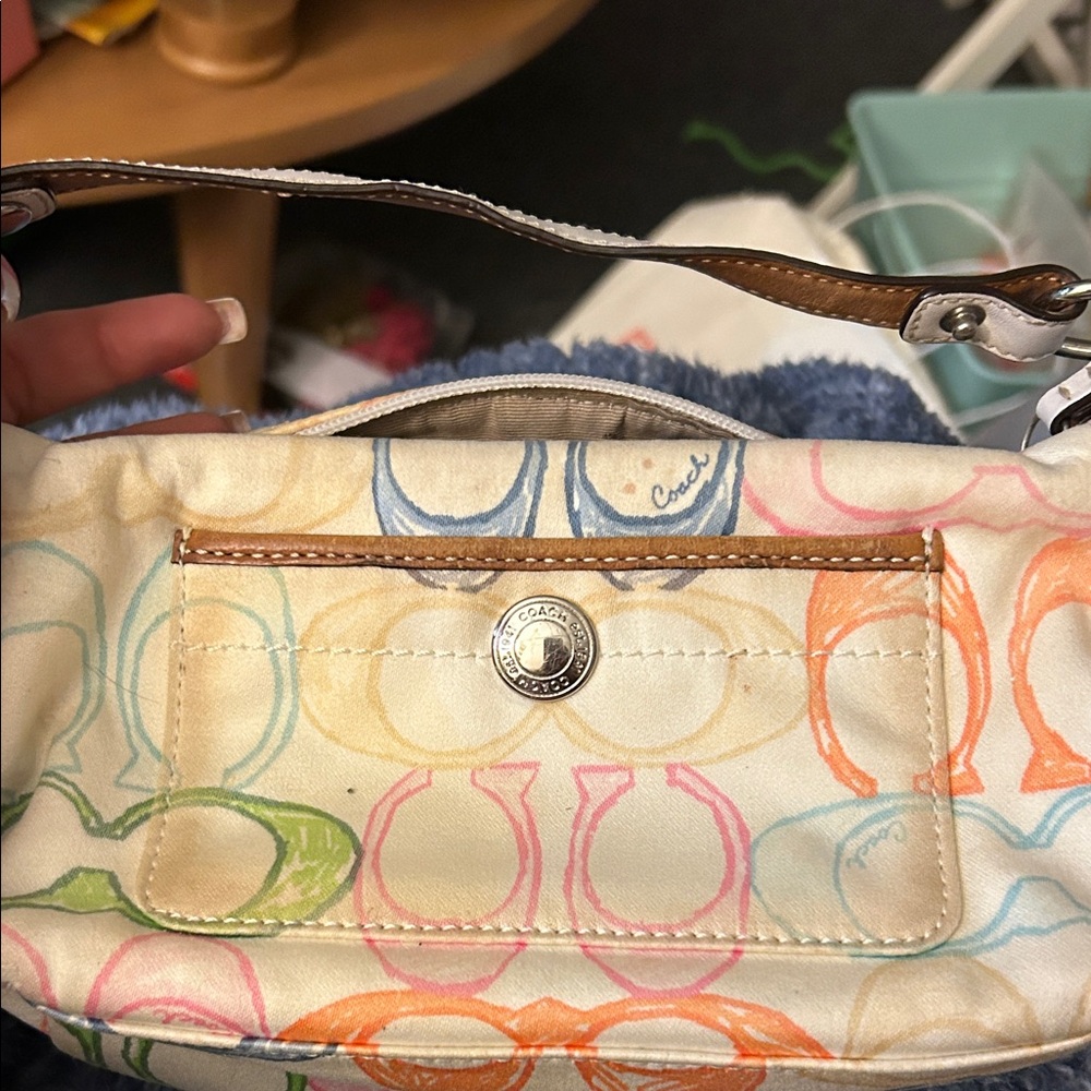 Coach Pastel Multicolor Shoulder Bag